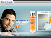 Screenshot of L'Oreal Men Expert site