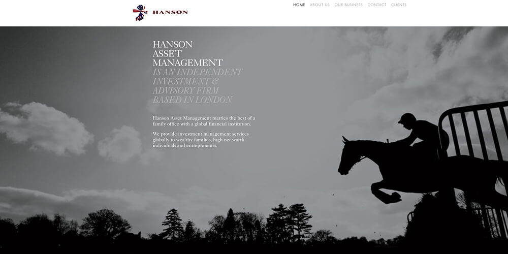 Hanson Asset Management website