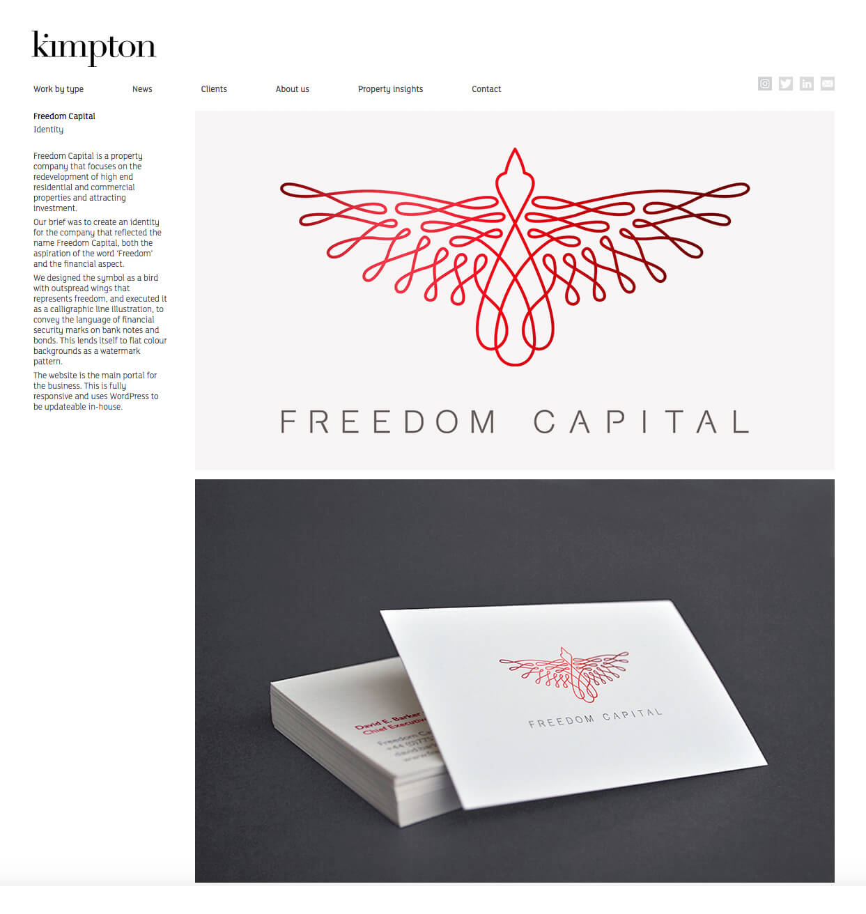 Kimpton Creative website design