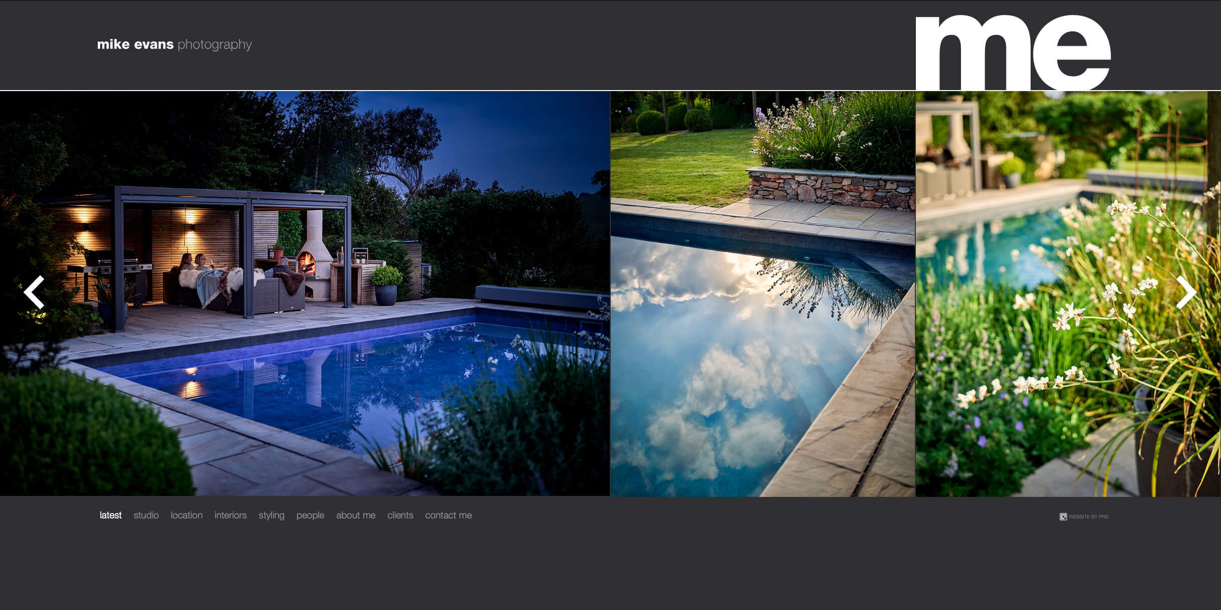 Mike Evans Photography website