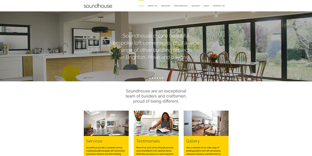 Soundhouse Loft Conversions website